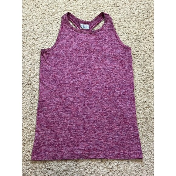 Athleta Women Spacedye Purple Pink Racerback Tank Top Size Large L EUC - Picture 1 of 5